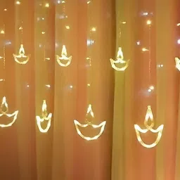 SPARK WORLD Yellow Moon Shaped Bulb String Light image 2
