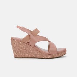 Marc Loire Cross Strap Open Toe Wedges With Backstrap image 4