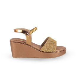 WALKWAY by Metro Textured Embellished Backstrap Wedge Heels image 3