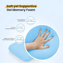 Sleepsia White Memory Foam Filled Sleep Pillow image 4