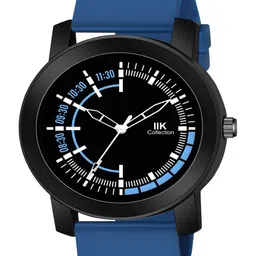 IIK COLLECTION Men Round Dial Adjustable Flexible Silicon Strap Watch-IIK-975M image 5