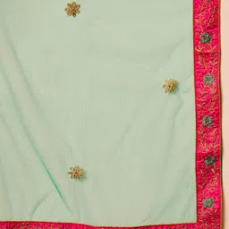 MANVAA Embellished Semi-Stitched Lehenga & Unstitched Blouse With Dupatta image 4