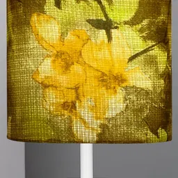 Bedside Table Lamp, LED Modern Nightstand Desk Lamp with Fabric Shade, Reading Nightstand Light Bedside Lamp for Bedroom, Living Room, Childrens Room, Office, White, Wild meadow-25