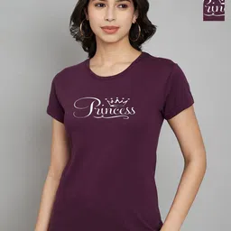 Trend Level Women 2 Applique T-shirt-95