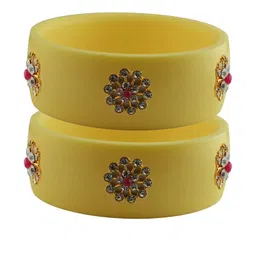 Vidhya Kangan Multi-Coloured Brass Bangles-image-77