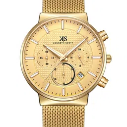 KENNETH SCOTT Men Dial & Stainless Steel Bracelet Style Straps Analogue Watch K22133-GMGC-picture-25