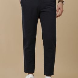 Linen Club Men Contemporary Fit Linen Casual Trouser-image-51