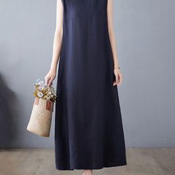 StyleCast x Revolte Georgette A-Line Midi Cotton Dress-image-88