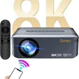 Omex Android Dolby Audio Dual Wifi 5G BT5.0 E-Focus 4k decoding 6D Keystone (9000 lm) Portable Projector-61