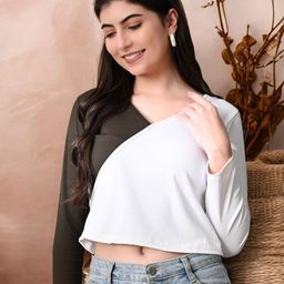ZEUGEN Women Colourblocked Regular Top-image-38