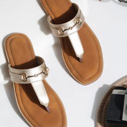 VALIOSAA Women T-Strap Flats with Buckles-picture-8