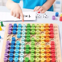 CHOCOZONE Kids Board Game with Flash Cards & Table Learning Toy image 4
