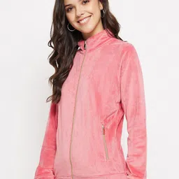 PERFKT-U Mock Collar Front-Open Sweatshirt image 4