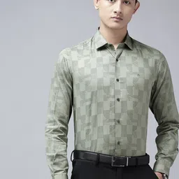 Arrow Manhattan Slim Fit Printed Pure Cotton Formal Shirt-picture-18