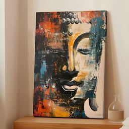 Art Street Beige Single Piece Canvas Religious Wall Paintings-image-3