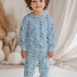 Kidbea Kids Printed T-Shirt With Pyjamas Clothing Set-picture-5