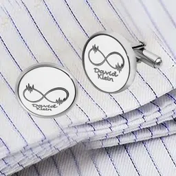 Curren Unisex Set Of 2 Textured Cufflink-7