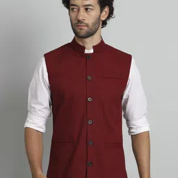TANDUL Mandarin Collar Nehru Jackets-picture-26