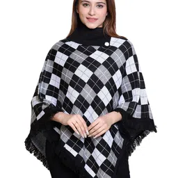 DISCOVERYLINE Women Checked Poncho-39