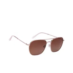 John Jacobs Unisex Square Sunglasses with Polarised and UV Protected Lens-222546-Brown-12