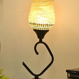 SOMIL White Glass Cylindrical Shaped Table Lamp-image-64