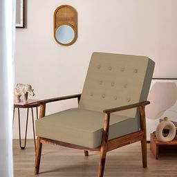 Chumbak Memsaab Beach Beige Arm Chair-image-65