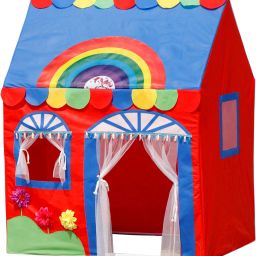 Tent House for Girls Kids Home Pretend Play Big Jumbo Toy Baby House Hut (Rainbow Tent)-2
