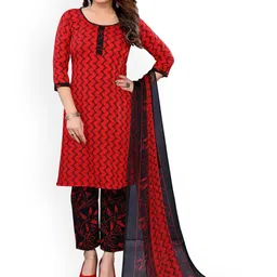Moda Rapido Chevron Printed Unstitched Dress Material-picture-49