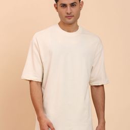 Moda Rapido Men Drop-Shoulder Sleeves Raw Edge T-shirt-image-87
