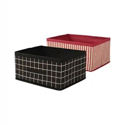 Aura Black Set of 2 Regular Drawer Organiser Organisers-8