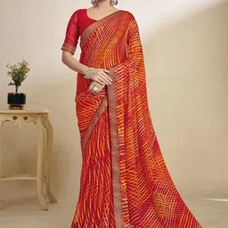 KALINI Poly Chiffon Designer Saree-picture-2