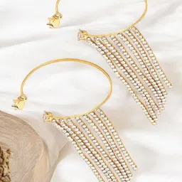 fabula Crystals Studded Chandelier Ear Cuff Earrings-48