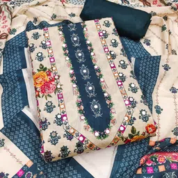 Panzora Printed Unstitched Dress Material-image-85