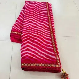 Florence Leheriya Pure Georgette Saree-image-47