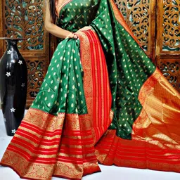 Visit Wear Woven Design Zari Pure Silk Banarasi Saree-image-89