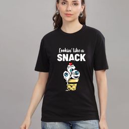 FALTU.CO Women Printed Drop-Shoulder Sleeves Pure Cotton T-shirt-image-99