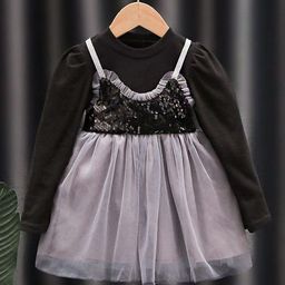 YK Girls Cotton Fit & Flare Dress-image-53