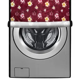 The Furnishing Tree Front Load Washing Machine Cover Floral Red Compatible for 7 Kg Elite ZXR-image-87