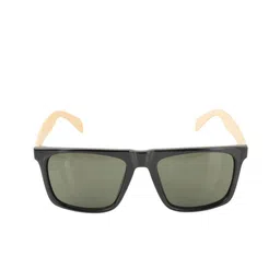 BAYBERRY Unisex Green Lens & Black Square Sunglasses with-17