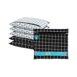 Aura Black Set of 6 Regular Multi-Utility Organisers-42