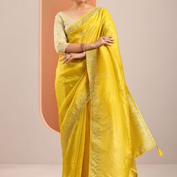 Libas Embellished Embroidered Organza Saree-image-51
