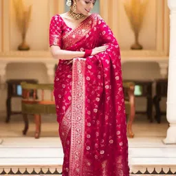 KALINI Woven Design Zari Pure Silk Banarasi Saree-picture-32