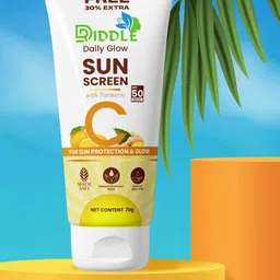 Driddle Daily Glow Sunscreen SPF50 PA++++ With Turmeric - 70 g-11