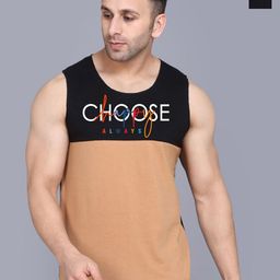SLOWLORIS Pack Of 2 Printed Gym Vests VSL26 CMB(CHS BLACKRUST)(OVRTNK BLACKPEACOCK)-picture-4
