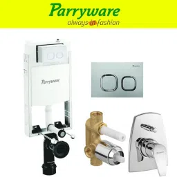 Half Frame Concealed Cistern, with divater body upper edge set of 1 pic 365 Dual Flush Tank-picture-2
