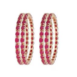 the pari Set of 4 Ruby-Studded Bangles image 3