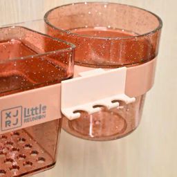 market 99  Cylindrical Rectangular Plastic Bathroom Accessories Holders with Tray image 3