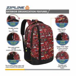 zipline Graphic Print Everyday Backpack image 3