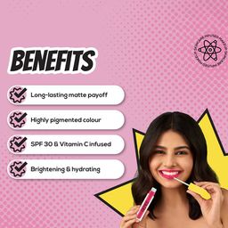 Renee Everyday Matte Liquid Lipstick with Vitamin C & Hyaluronic Acid 5ml - Bubblegum 07 image 2