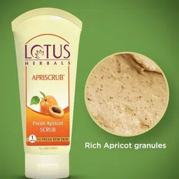 Lotus Herbals Apriscrub Set Of 2 Fresh Apricot Face Scrub-100g Each image 4